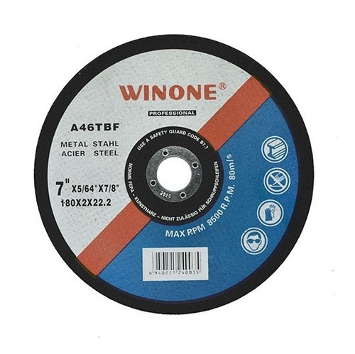 Disco Corte Metal 7 1/4 1.6mm Winone