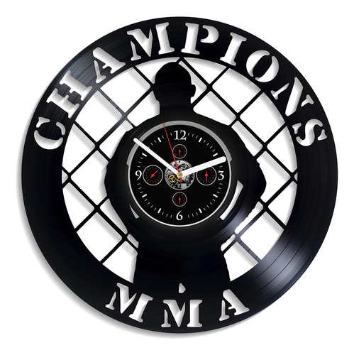Kovides Champions Mma Reloj De Pared Reloj De Pared Deportiv