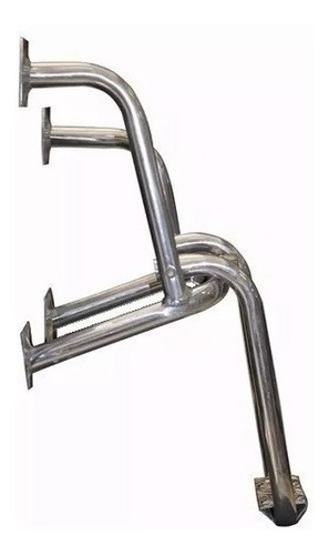 Imagem 3 de 5 de Escada De Aluminio P Barcos E Lanchas Tubo Grosso
