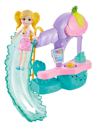 Polly Pocket Smoothie Splash Set 4 Muñecas Y +20 Accesorios