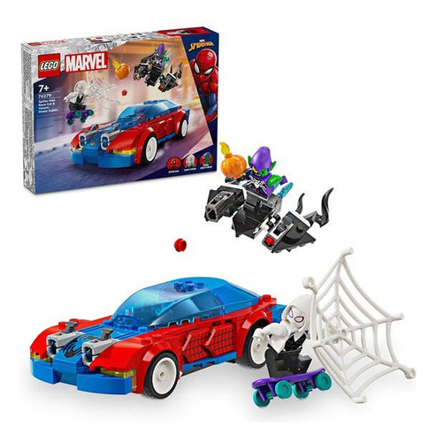 Lego Marvel Auto De Carreras De Spiderman Y Duende Verde