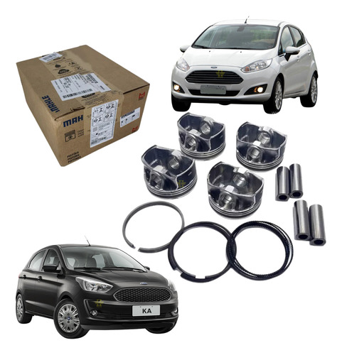 Kit Pistões Com Anéis Std Ford Fiesta Ka 1.5 16v 2011 A 2022