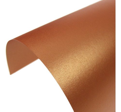 100 Sobres Mini Dinero Papel Nacarado 140g 8x11cm Color Cobre / Copper