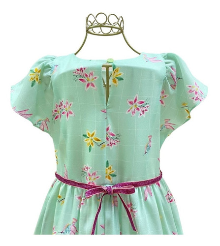 Imagem 3 de 5 de Vestido De Festa Infantil Petit Cherie Beija Flor 21114