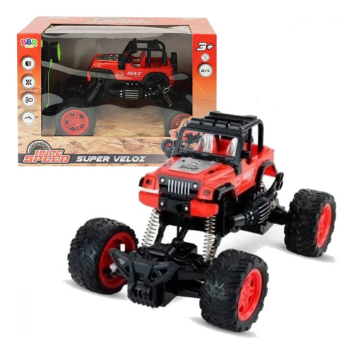 Jipe Speed Max Com Luz E Controle Remoto 1:16 - Bbr 3151