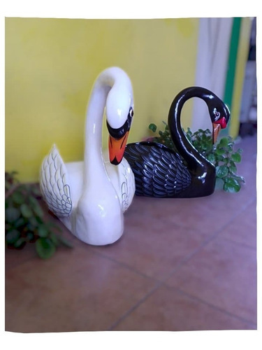 Cisnes Para Decoración De Espacios Impecable, 53cm Interior