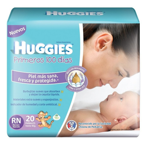 Pañal Huggies 100 Días Recién Nacido 1x20un / Superstore