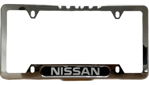 Porta Placas Cromado Origina Nissan 2pzs Por Empaque