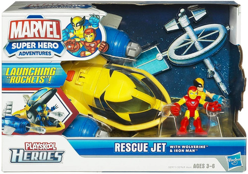 Marvel Super Hero Adventures Rescue Jet Hasbro