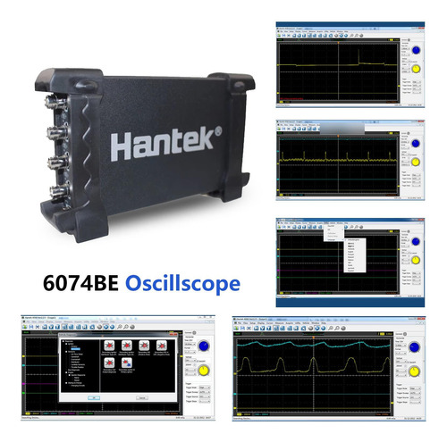 Hantek 6074be Osciloscopio Automotriz 70 Mhz 4 Canales
