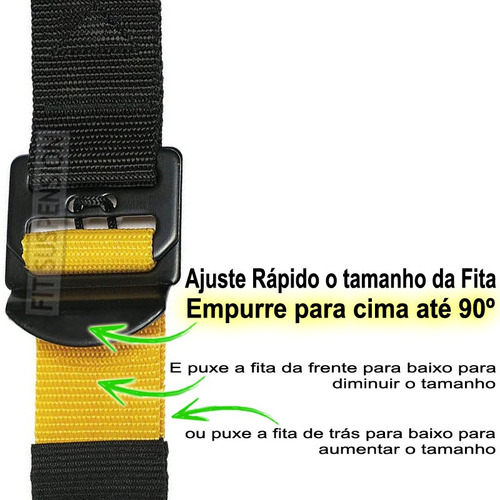 Imagem 5 de 10 de Fita Treinamento Funcional Suspenso Tipo Trx Fit Suspension