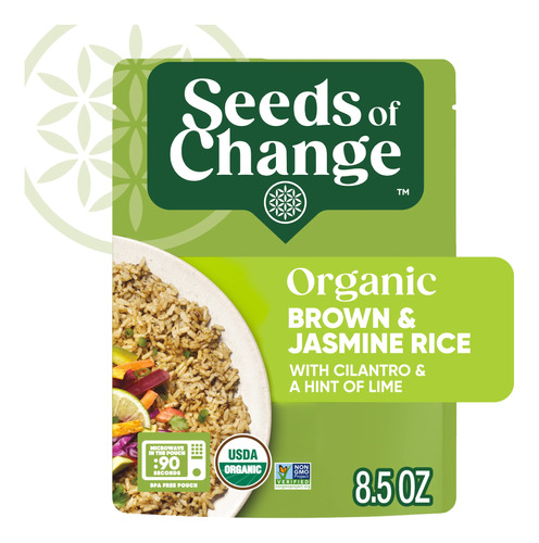 Seeds Of Change Arroz Organico De Jazmin Integral Con Lima C