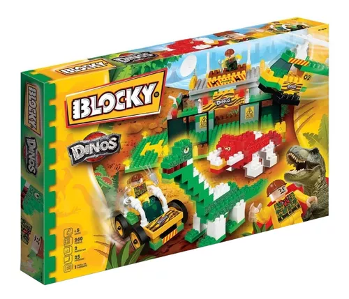negocio Año Nuevo Lunar rasguño Bloques para armar Blocky Dinos Triceratops y Argentinosaurio 260 piezas en  caja