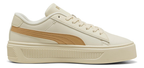Zapatilla Puma Smash Platform V3 Blanco Mujer