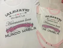Comprar Combo Remera Mas Body Mama Loca, Tia Loca, Madrina Loca