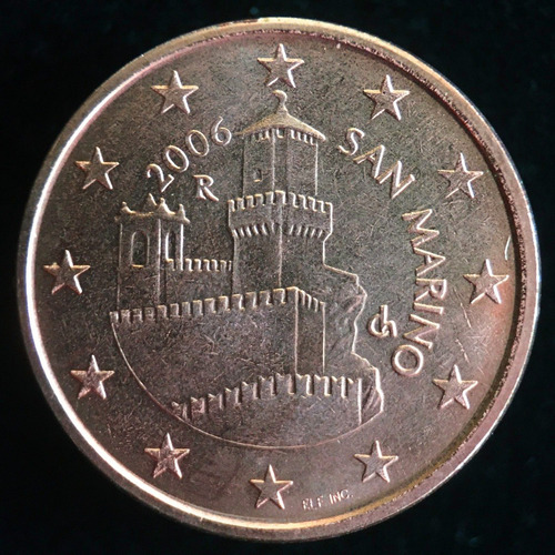 San Marino, 5 Euro Cents, 2006. Brillante Unc