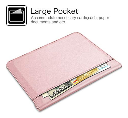 Funda Para Microsoft Surface Laptop Go 3 De Cuero Rosa Claro