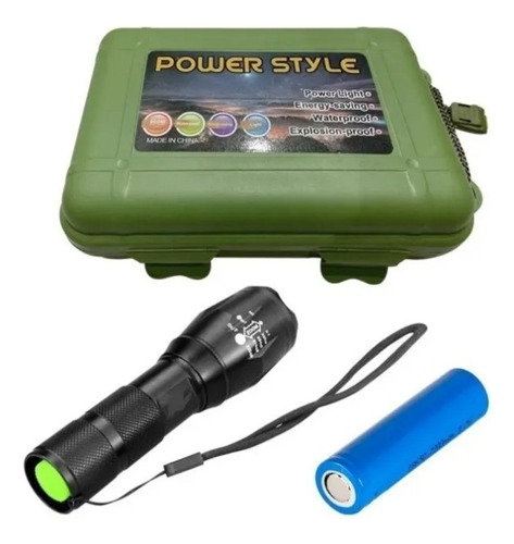 Set Linterna Power Style Cree L2012 1200 Lumens Bajo Consumo