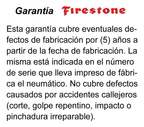 Imagen 3 de 9 de Combo X 2 Firestone 175/70 R14 84t F-700 Ar