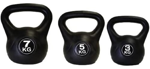 Set Pesas Rusas, 3 5 Y 7 Kg, Kettlebell / Rossfit Y Gym.