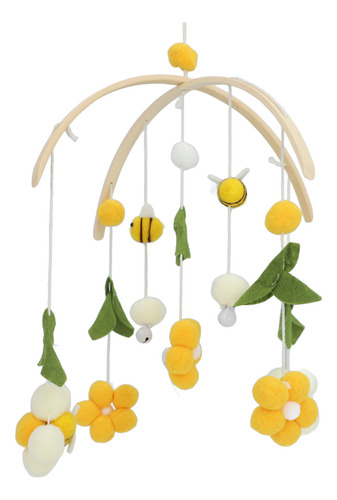 Cuna Móvil Con Forma De Abeja Para Bebé, Diseño De Flores, H