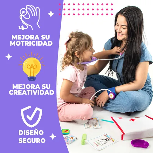 Set De Médico Infantil: ¡diviértete Cuidando A Tus Muñecos!