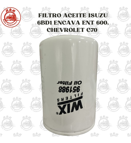 Filtro Aceite Para Motor Isuzo 6bd1t
