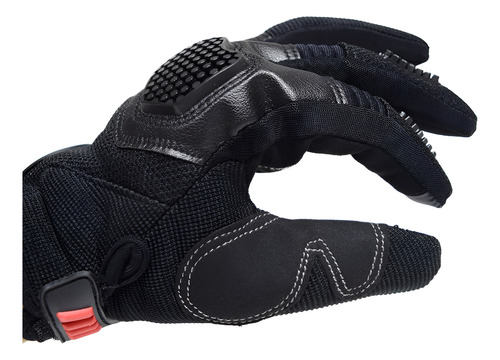 Guantes Con Antiderrapante Para Moto Color Negro Talla Xl
