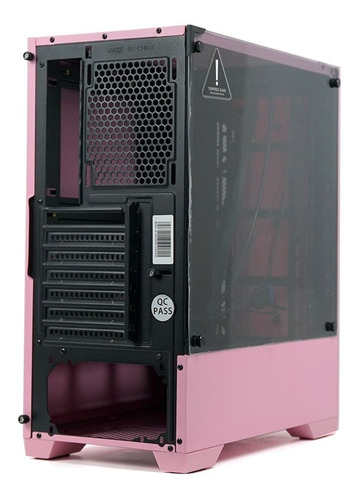 Gabinete Redragon Starscream Rosa Vidro Mid Tower S/ Fan