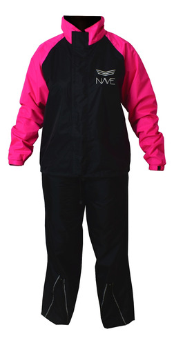 Capa De Chuva Nave Moto Nylon Emborrachado Impermeável Rosa