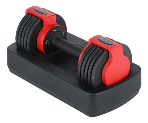 Mancuerna Ajustable Bodytrainer 11ax Dumbbell 11 Kg Color Negro/Rojo