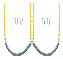 Comprar Juego De 2 Asientos De Columpios Resistentes Con Cadena
