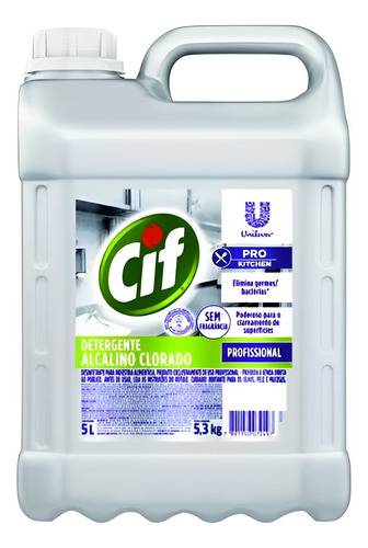 Unilever Cif Alcalino Clorado Sem Perfume 5 L