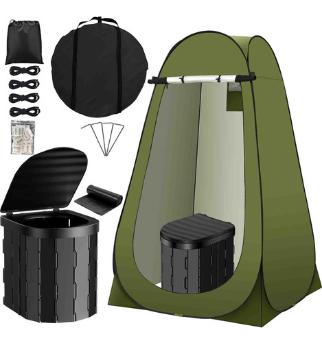 Portable Toilet Kit For Adults,pop Up Privacy Tent,larg Tdac