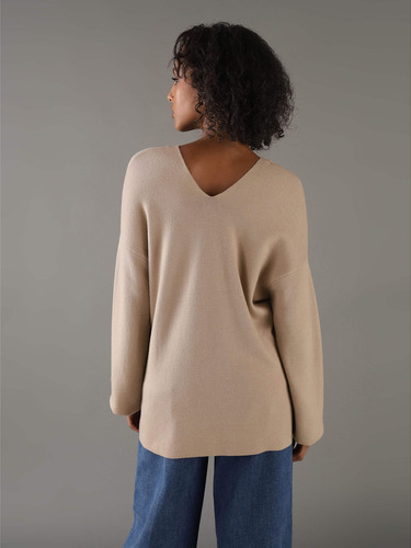 Sweater Wool Blend Beige Calvin Klein