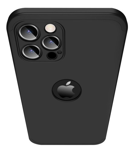 Carcasa Para iPhone 12 Pro Bordes 360° Antigolpes Gkk Slim Color Negro