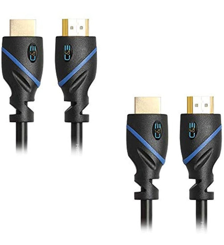 C-e Paquete De 2, Alto Cable Hdmi 75 Pies Con Amplificador D