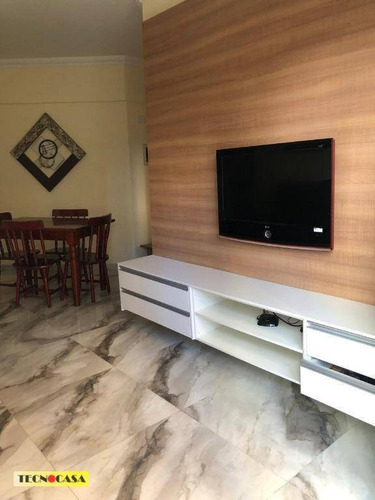 Imagem 3 de 30 de Apartamento Com 01 Dormitório Para Venda Com 53 M² No Bairro Vila Tupi Em Praia Grande/sp. - Ap6428