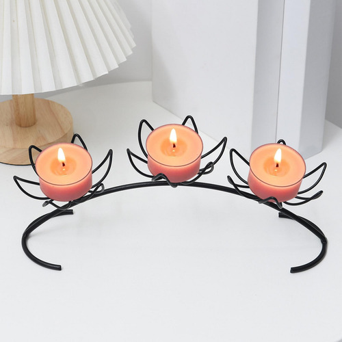 Pilar Castiçal De Ferro Decoração Candelabros Suporte De