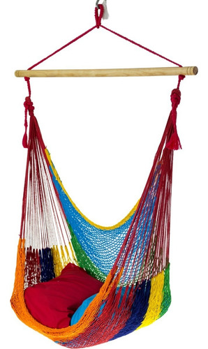 Silla Hamaca Colgante En Columpio Huevo Multicolor