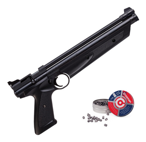 Kit Pistola Bombeo Crosman American Classic 5.5 + Diábolos