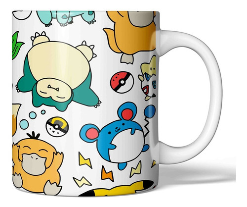 Taza De Cerámica De 11oz Poke Mon Chibi 