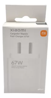 Cargador Xiaomi 67w Charger (type-a) Blanco Original