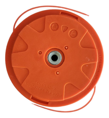 Carrete Cabezal Porta Hilo Desbrozadora Universal Auto Color Rojo