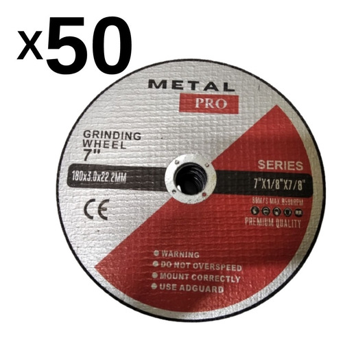 Disco De Corte Fino 7  Metal Pro  (50)
