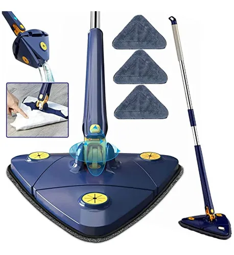Fregona De Limpieza Ajustable Y Giratoria De 360 Grados, Ext