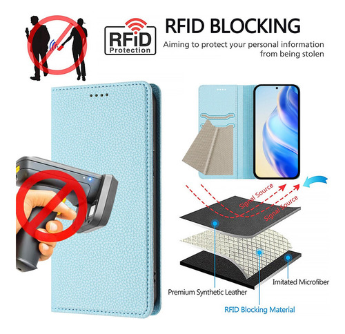 Funda Para Umidigi G9 5g Con Cierre Magnético Y Funda Rfid