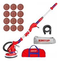 Comprar Lijadora Pared 1050w Emtop Techo Drywall Aspira Edsd10501 Color Rojo Frecuencia 50hz\u002F60hz