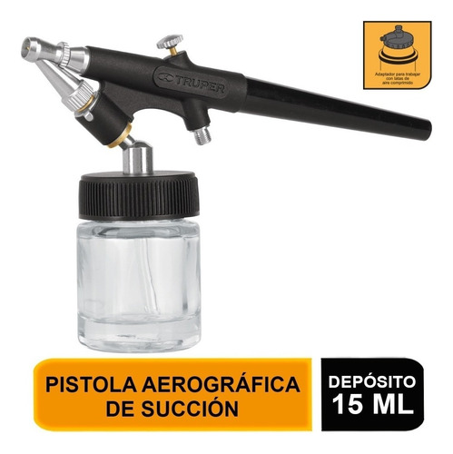 Pistola Aerográfica De Succión  Truper 11861