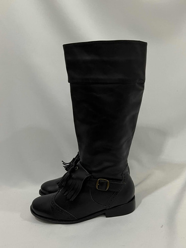 Bota 100% Cuero Marca Mor N*38 Negro